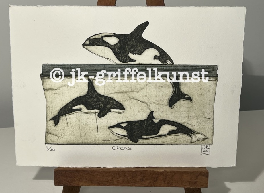 Originaradierung Orcas