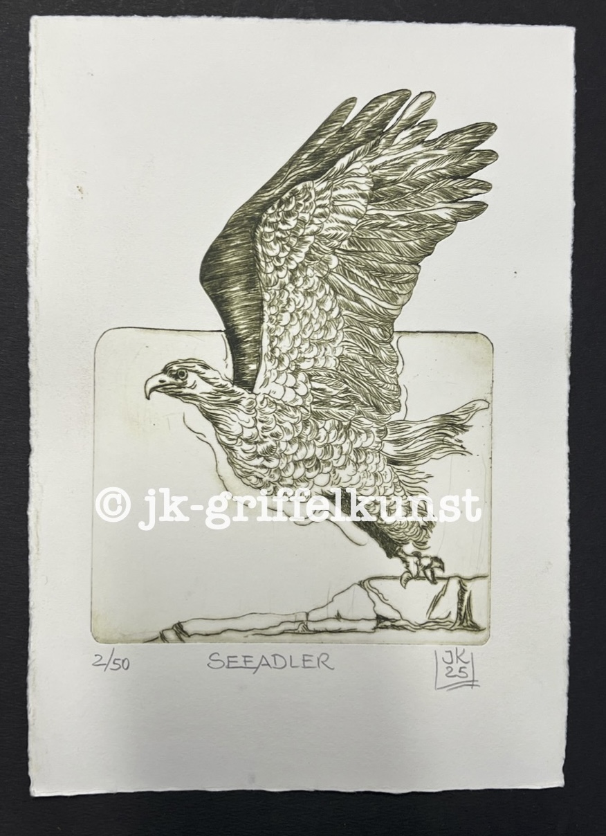 Originalradierung Seeadler