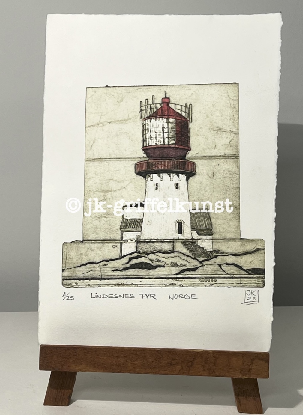 Originalradierung Lindesnes Fyr