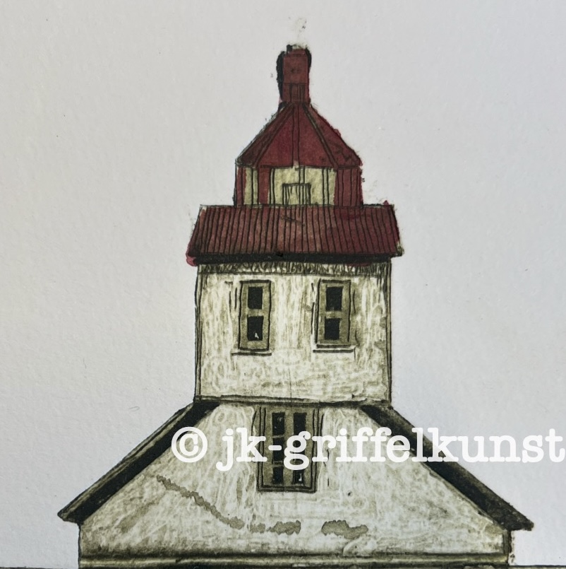 Originalradierung Stbben Fyr