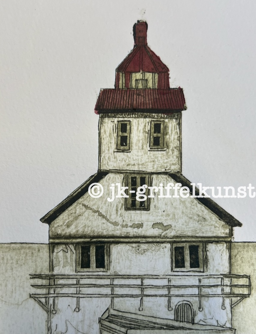 Originalradierung Stbben Fyr