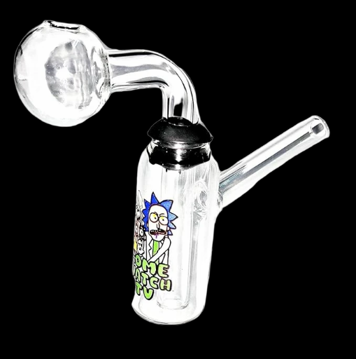 Rick and Morty Glass Oil Burner Pipe