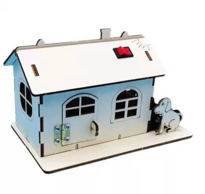 RBT DIY Wooden House with LED Light