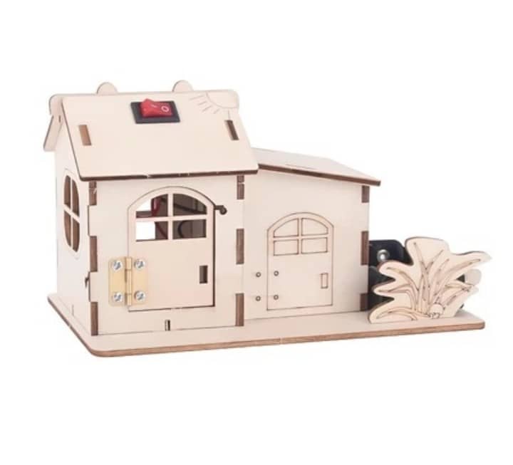 Wooden Battery Powered House STEM Kit