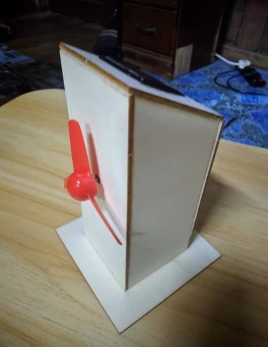 Kit Model Kipas Solar, Set Kayu (wooden)