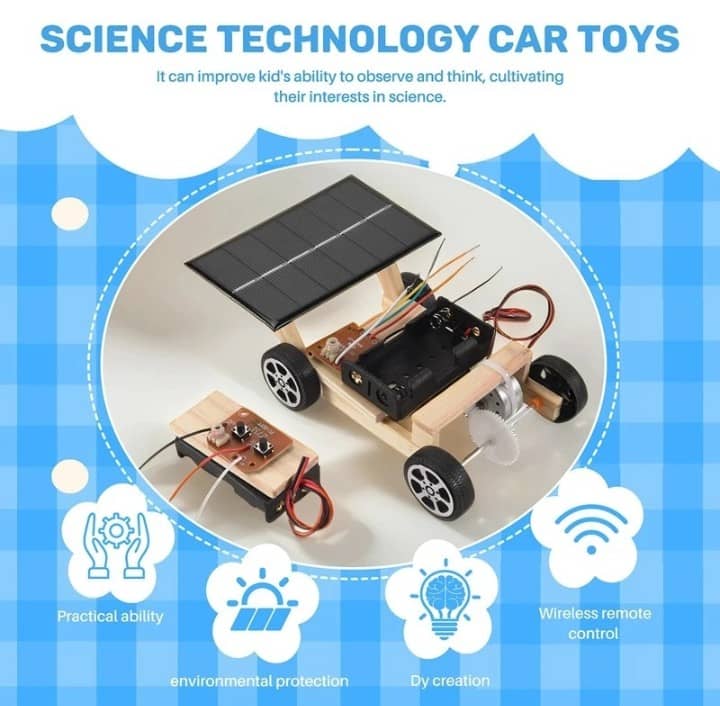 RBT DIY Remote Control Solar Powered Car