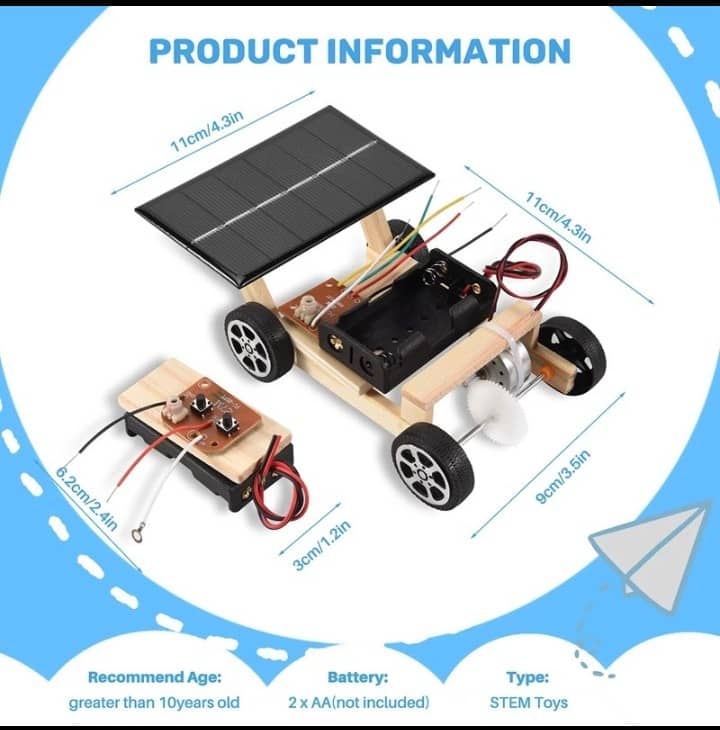 RBT DIY Remote Control Solar Powered Car