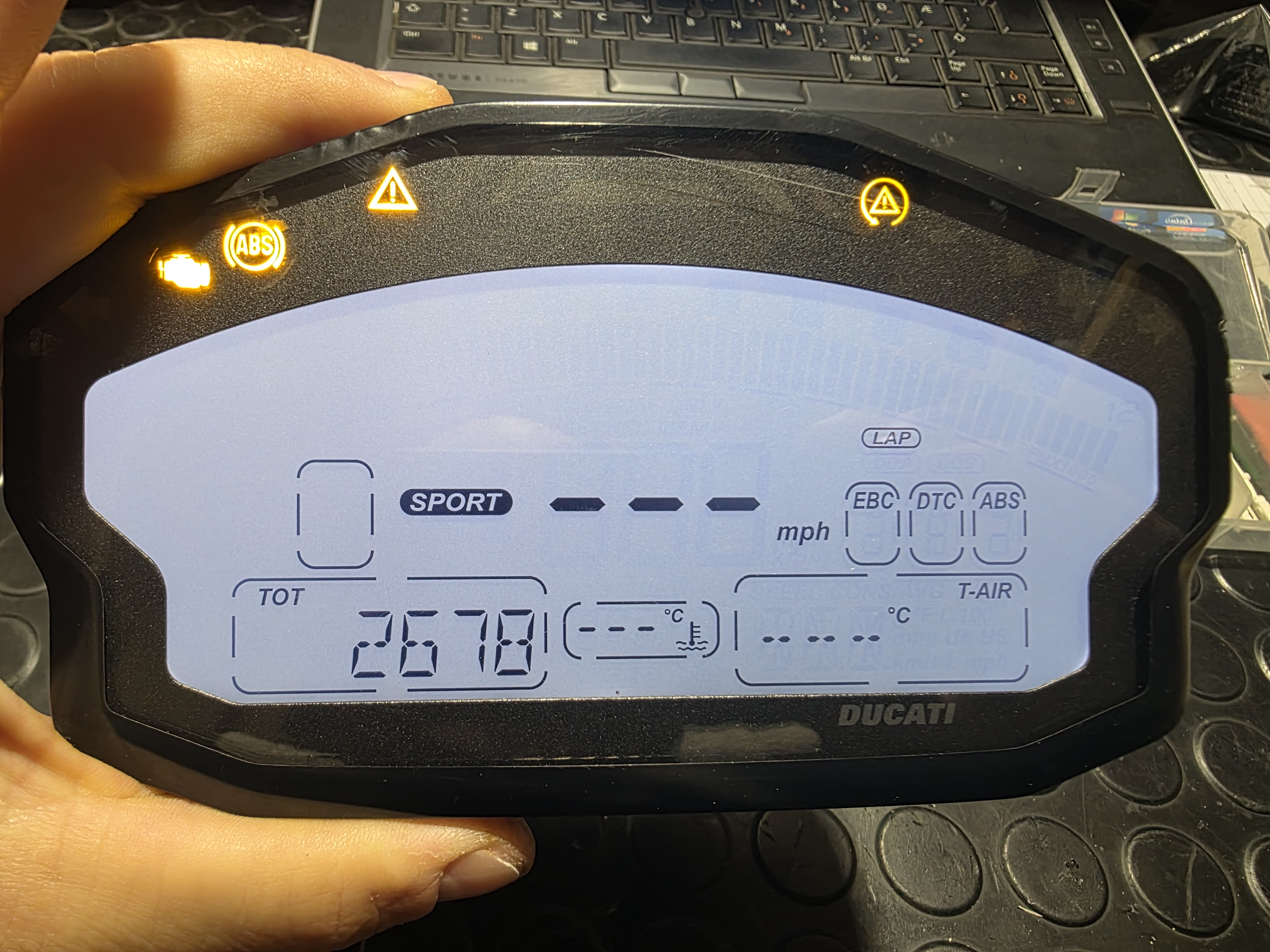 Motorcycle Digital Dashboard DUCATI 959 2019