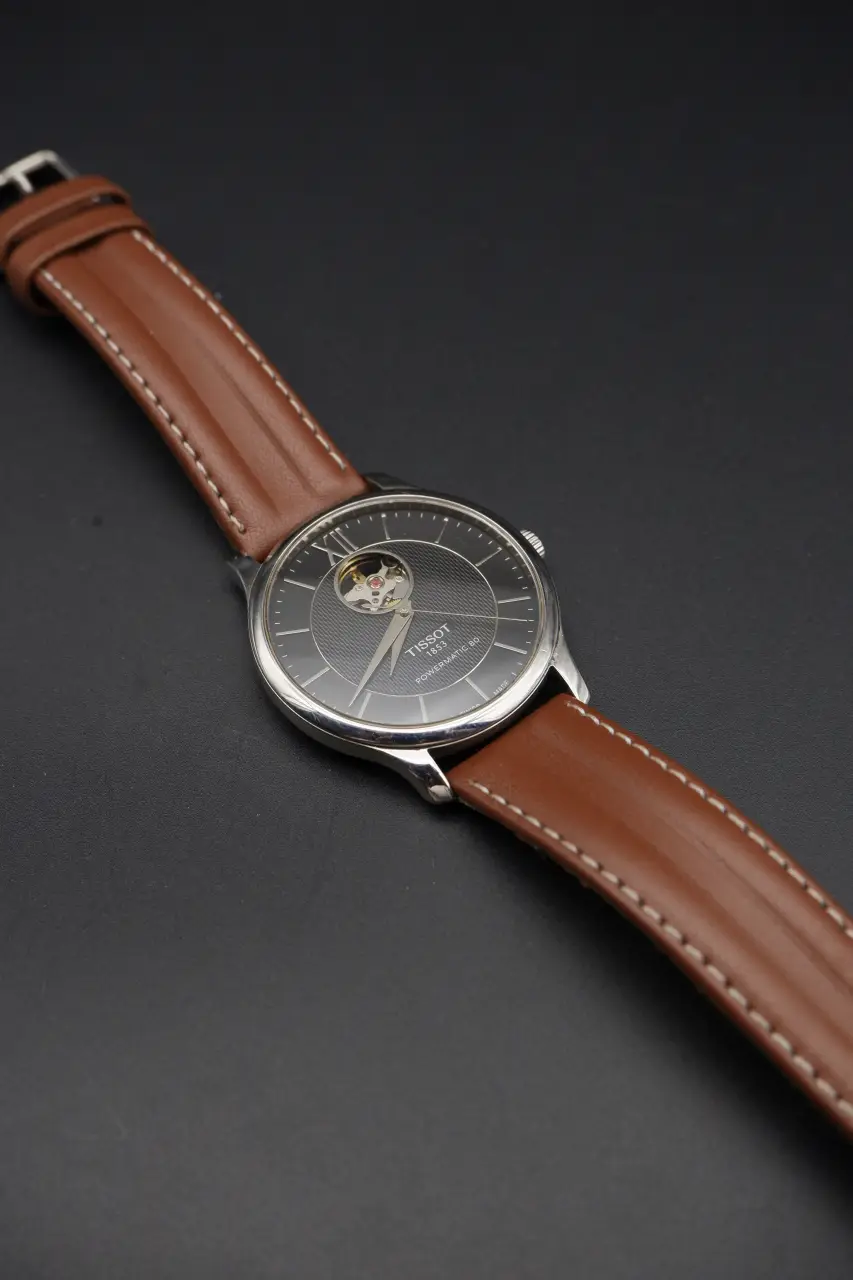 Tissot T-Classic Automatic Open Heart - Black Dial (T063.907.A, 2010s)