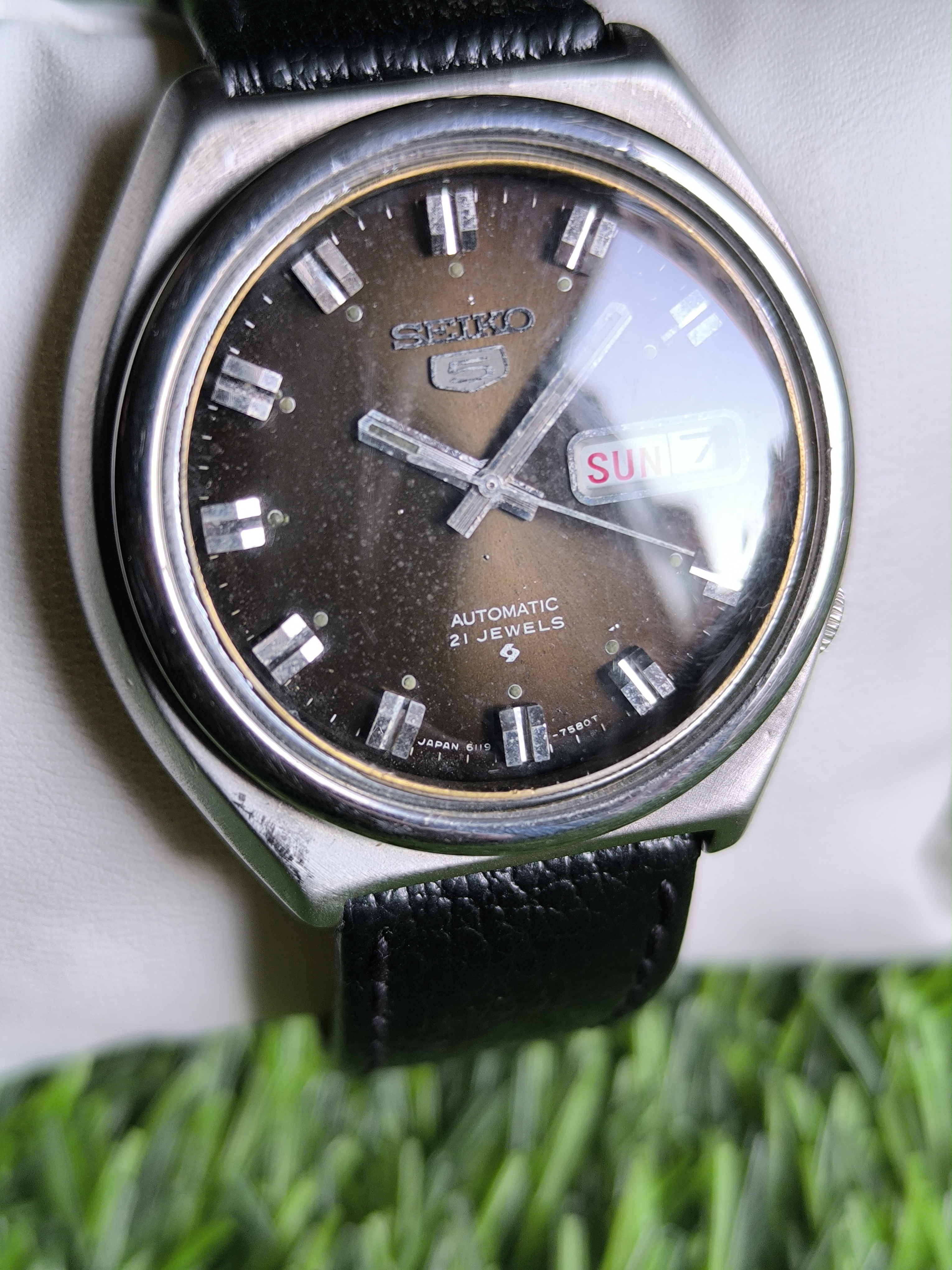 Seiko 5 Brown Dial 1970s Design