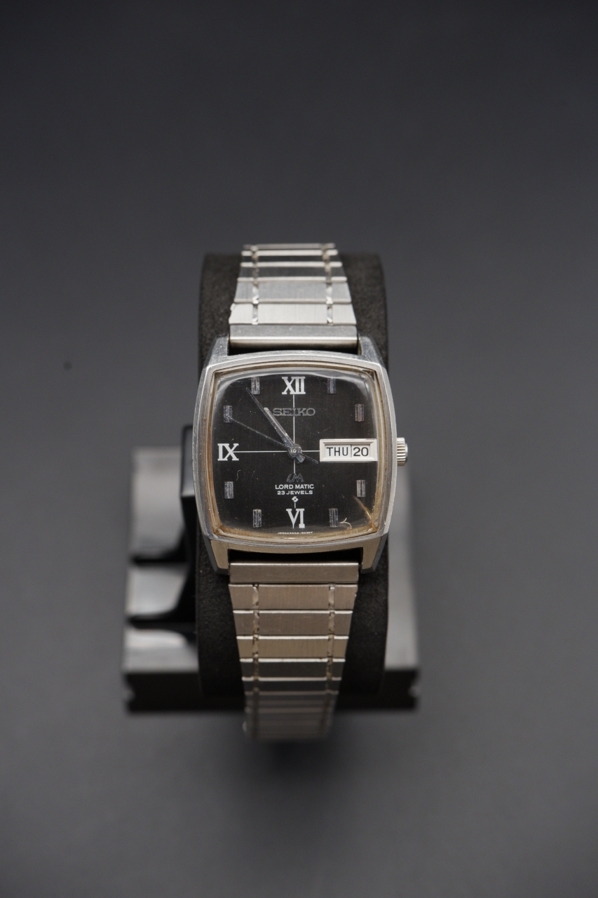 Seiko Lord Matic Square - Black Roman Dial (5606-5000, 1970s)