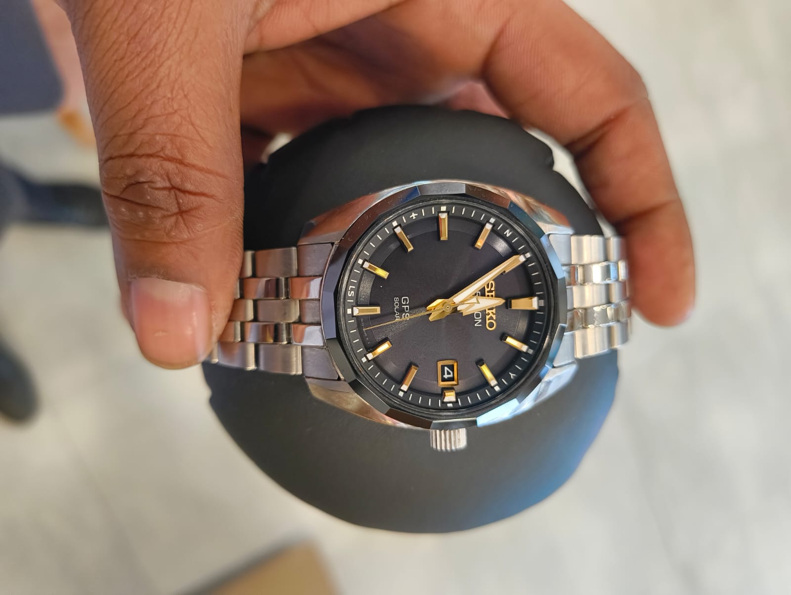 Seiko Astron GPS Solar 39mm Black Dial