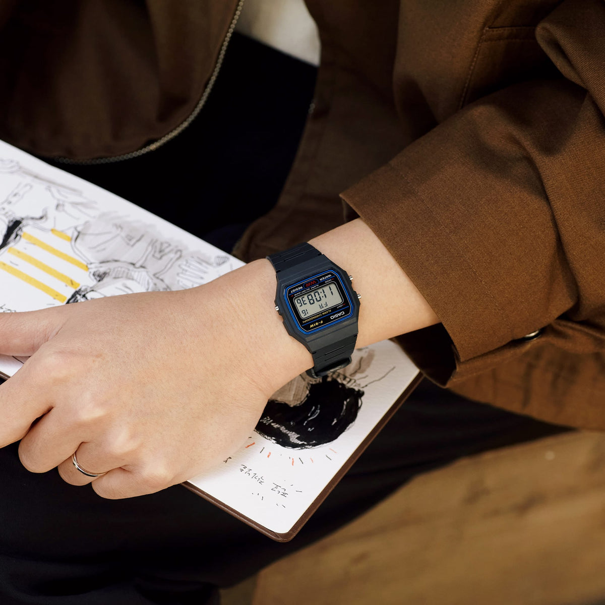 Casio F-91W Vintage - Black Resin