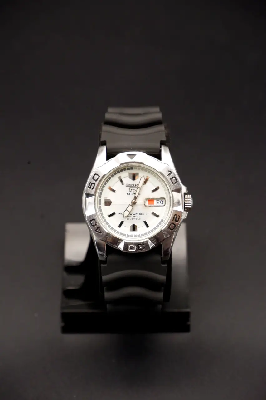 Seiko 5 Sports Automatic - White Dial (7S36-02L0, 2000s)
