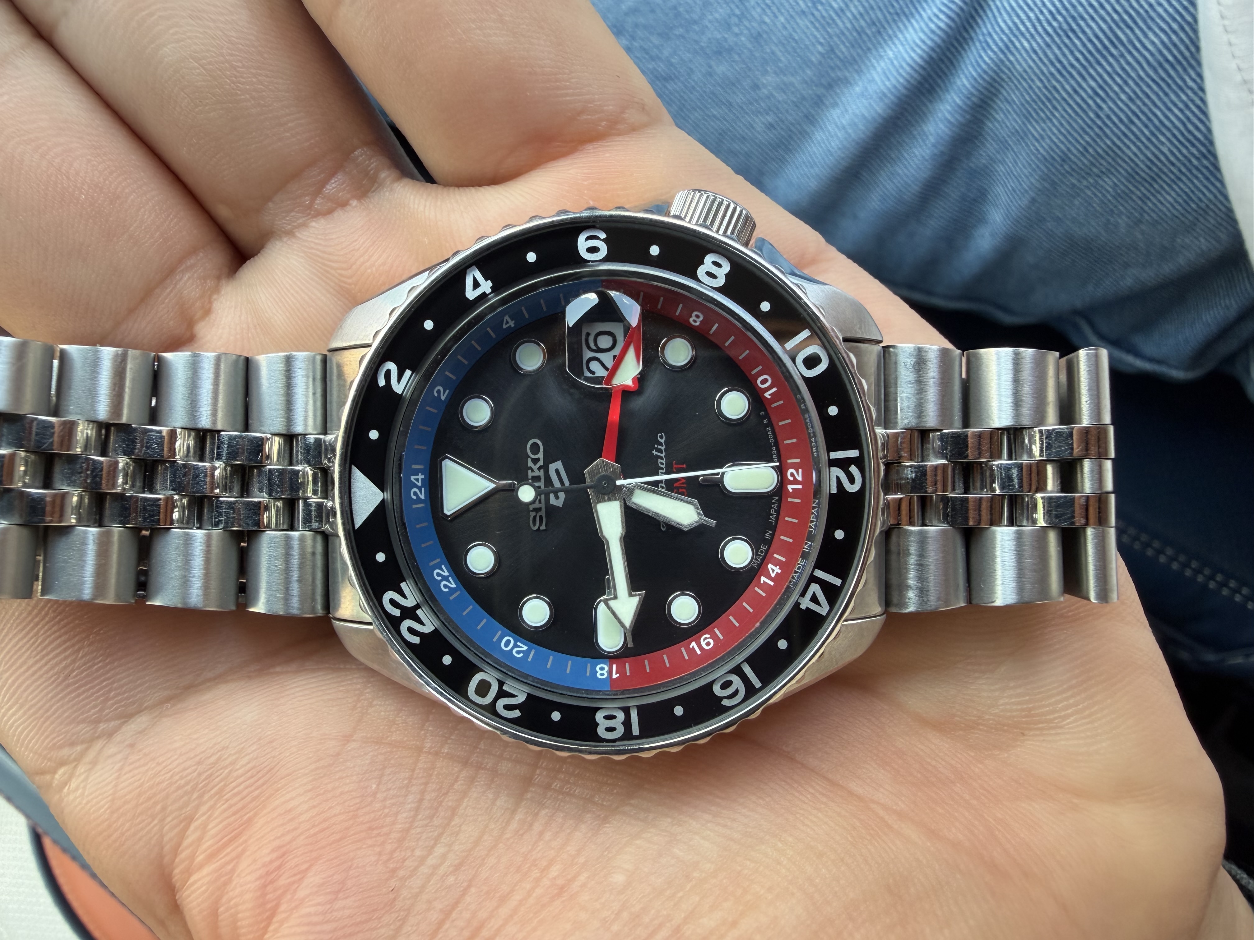 Seiko 5 Sports GMT - Black Dial (SSK001, 2024)