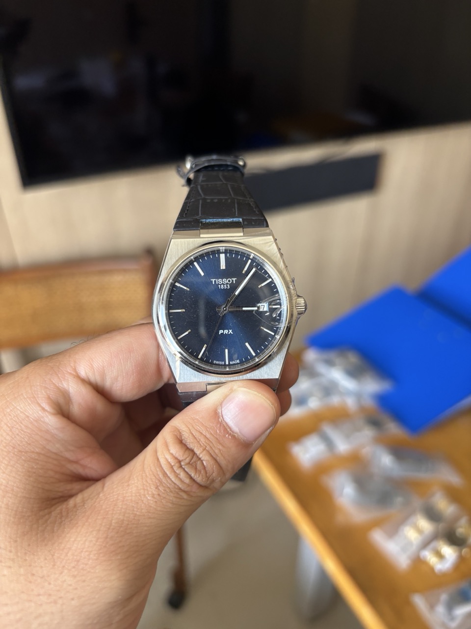 Tissot PRX Quartz 40mm - Blue/Leather (T137.410.11.041.00)