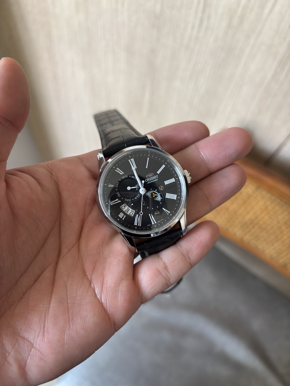 Orient Sun and Moon Automatic - Black (RA-AK0001B)