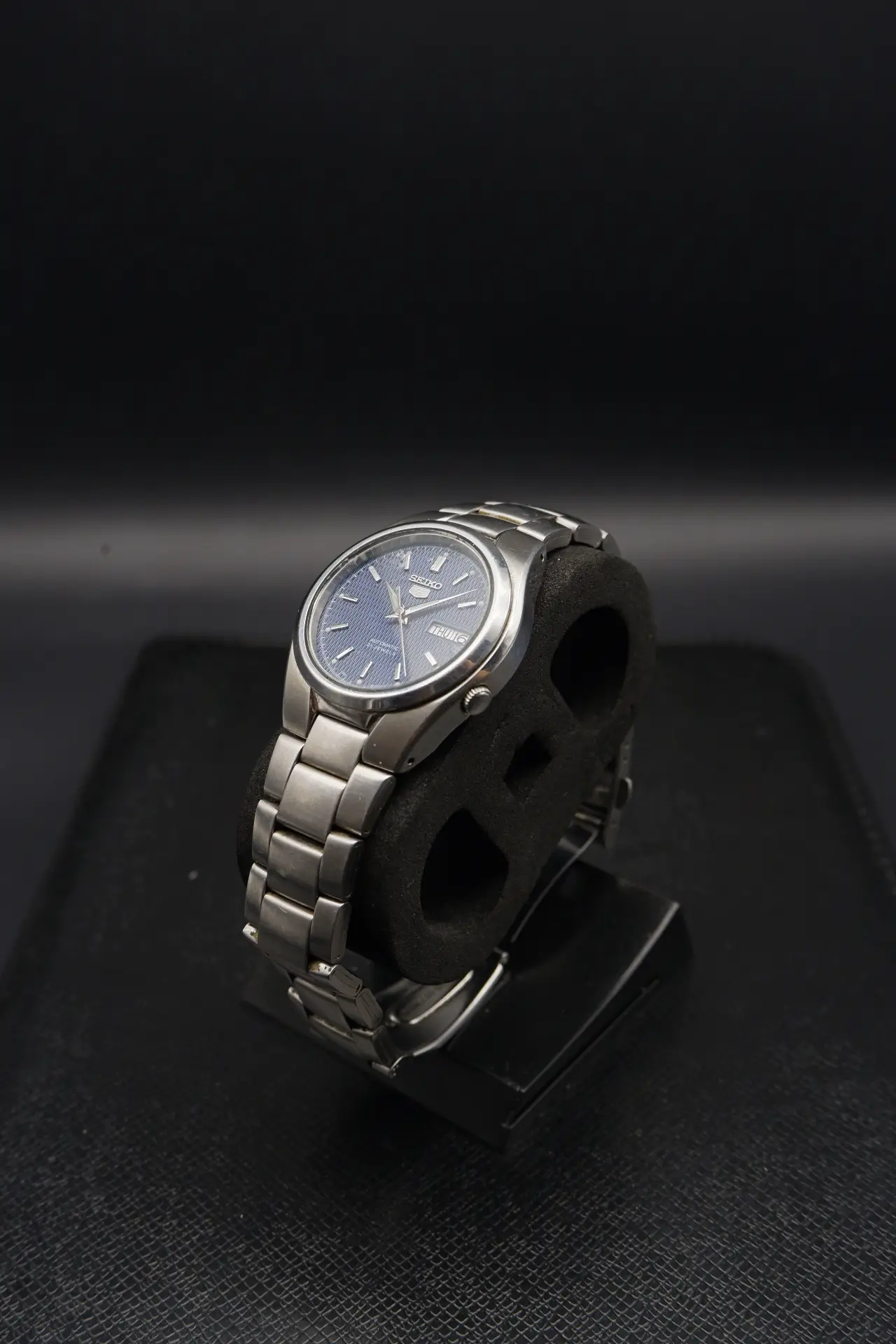 Seiko 5 Automatic - Blue Waffle Dial (7S26, 1990s)