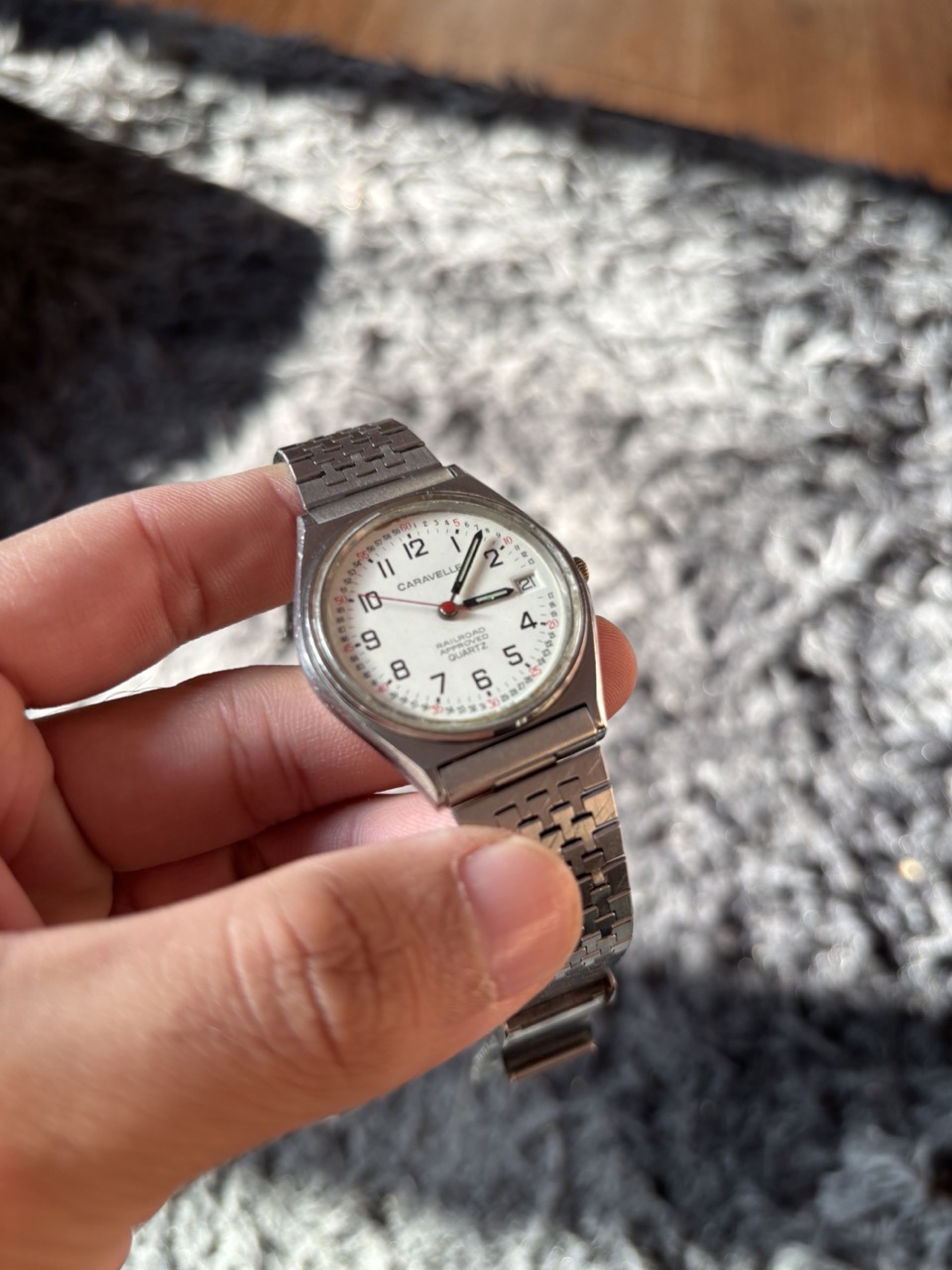 Vintage Caravelle Bulova Quartz Railroad Approved