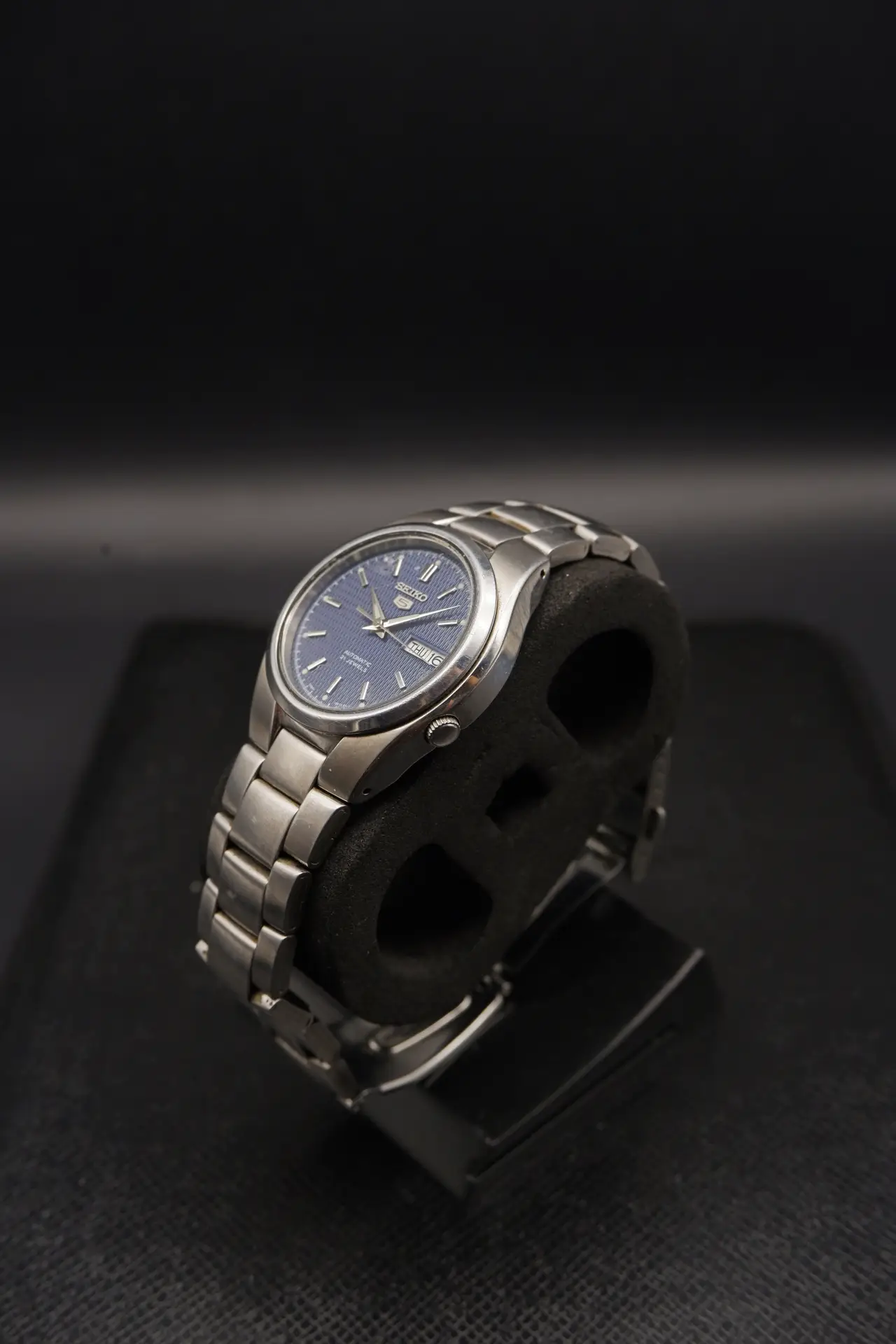 Seiko 5 Automatic - Blue Waffle Dial (7S26, 1990s)