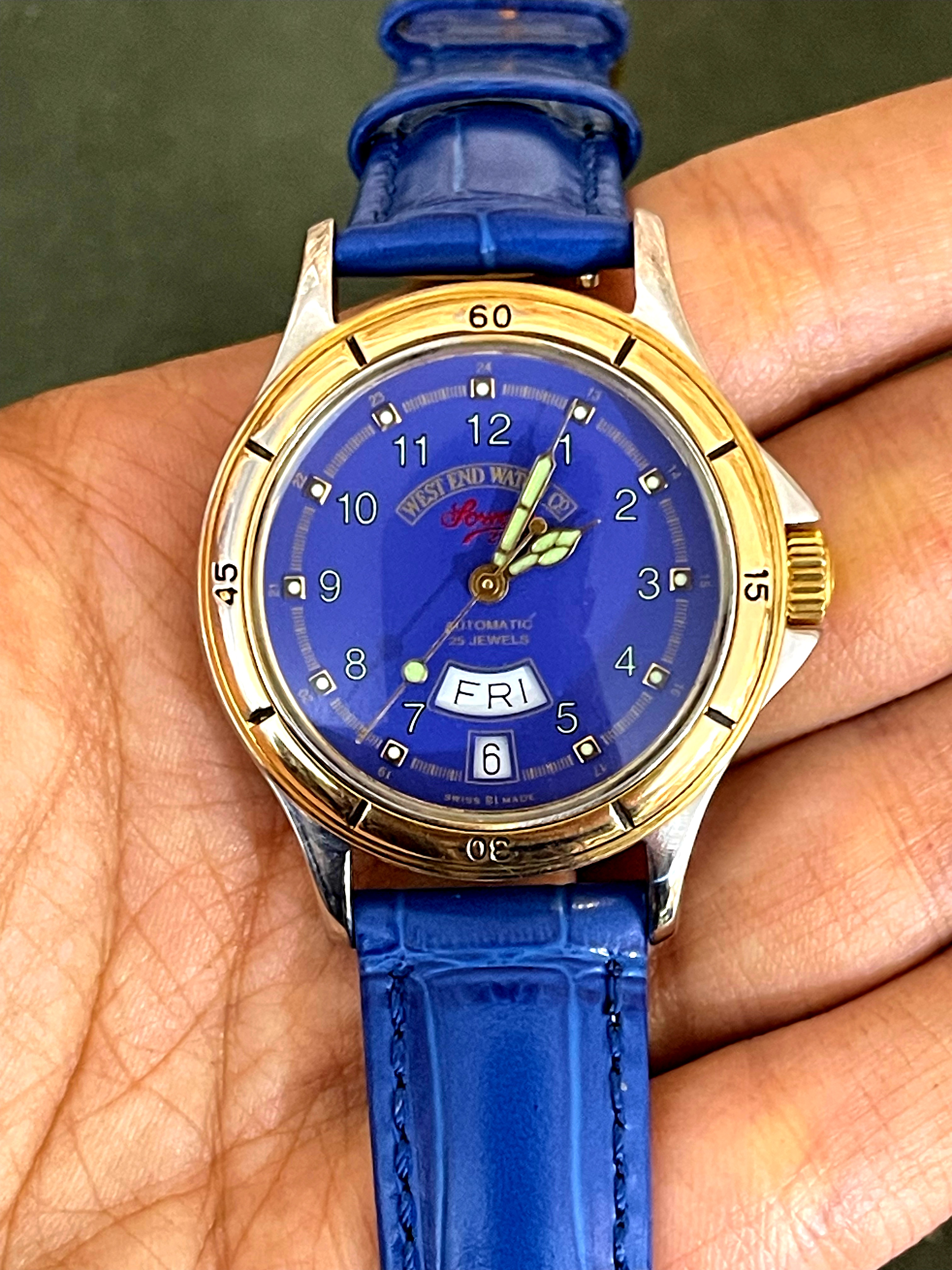 West End Watch Co. Sowan 2000 Commander Automatic - Blue Dial (F-6756, 2000)