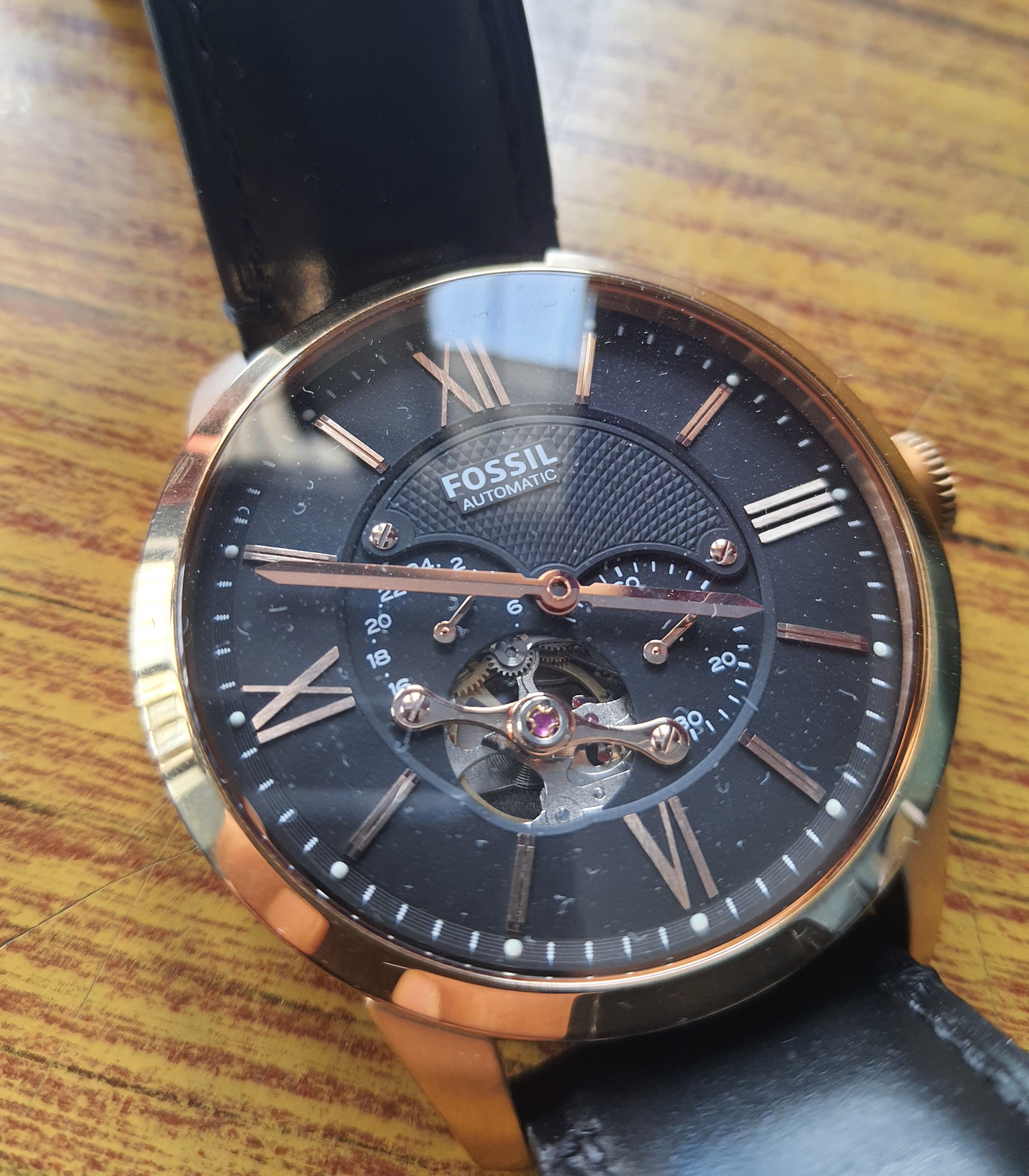 Fossil Townsman Automatic - Black/Rose Gold (ME3170, 2022)