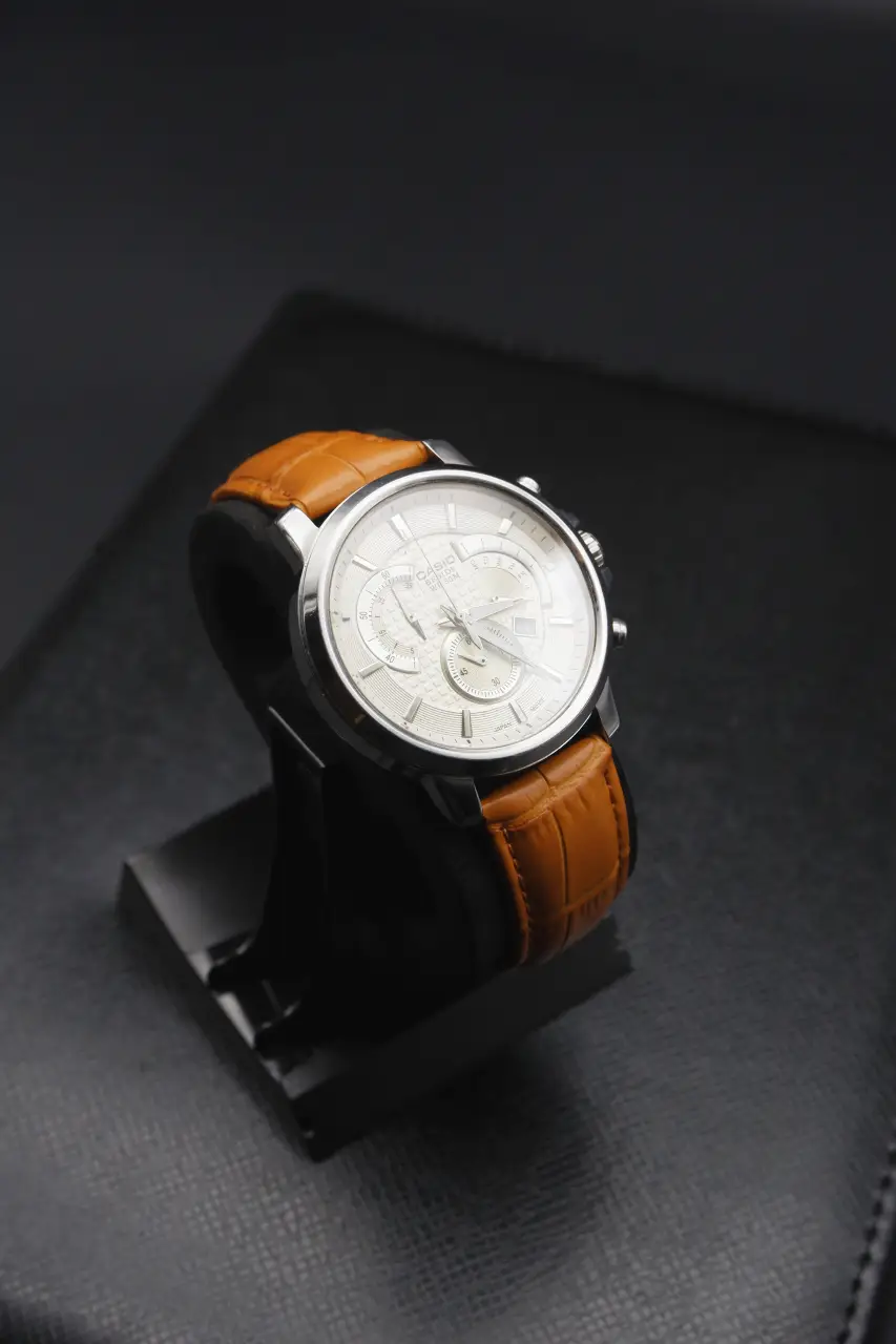 Casio Edifice Chronograph - Cream Dial (BEM-506, 2010s)