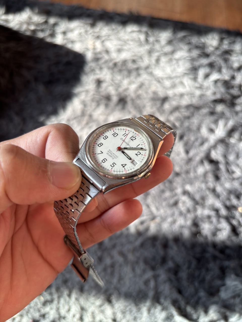 Vintage Caravelle Bulova Quartz Railroad Approved