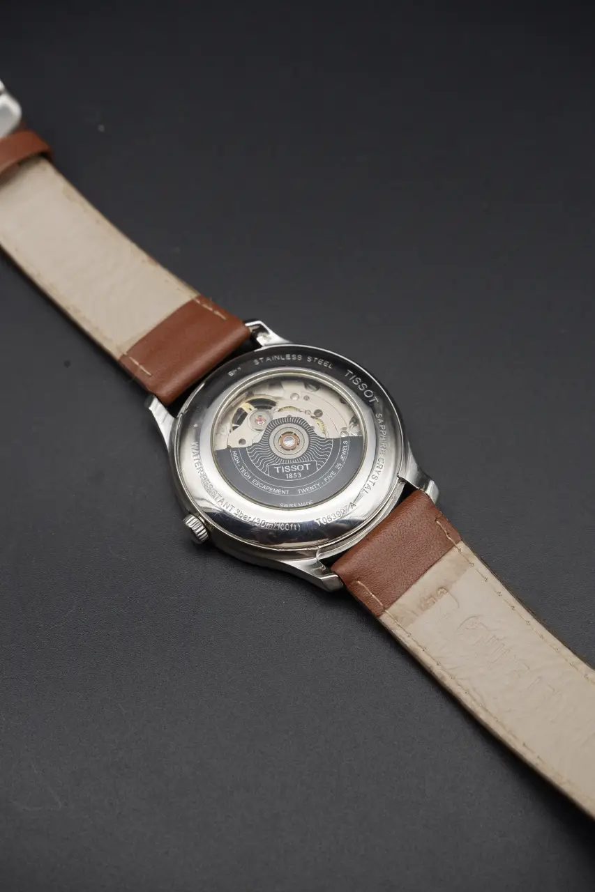 Tissot T-Classic Automatic Open Heart - Black Dial (T063.907.A, 2010s)
