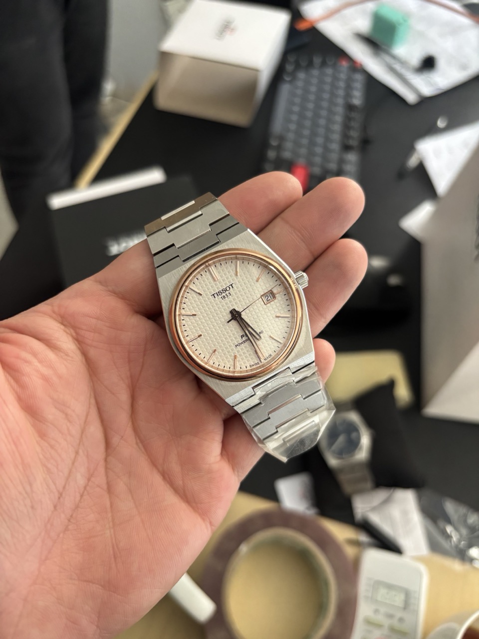 Tissot PRX Powermatic 80 - White/Rose Gold (T137.407.11.261.00)