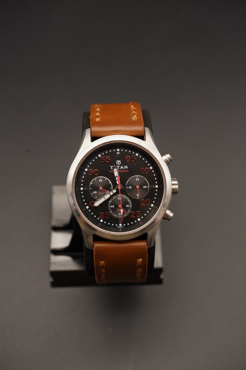 Titan Octane Chronograph Black Dial (1634SJA)