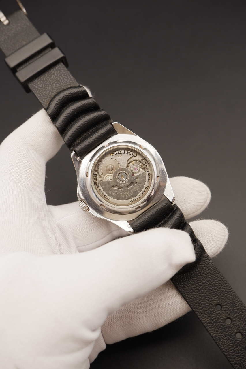 Seiko 5 Sports - White Dial, Rotating Bezel (7S36-01Z0, 1990s)
