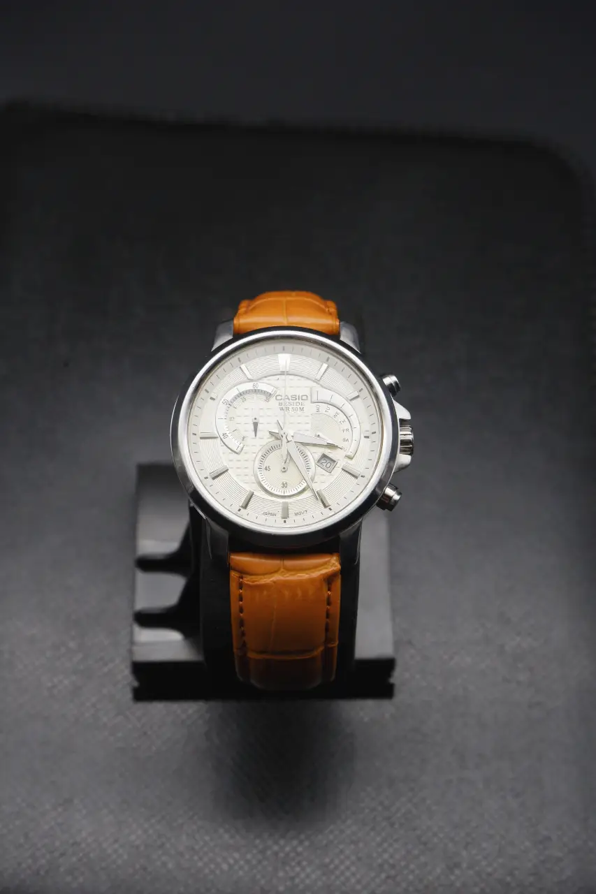 Casio Edifice Chronograph - Cream Dial (BEM-506, 2010s)