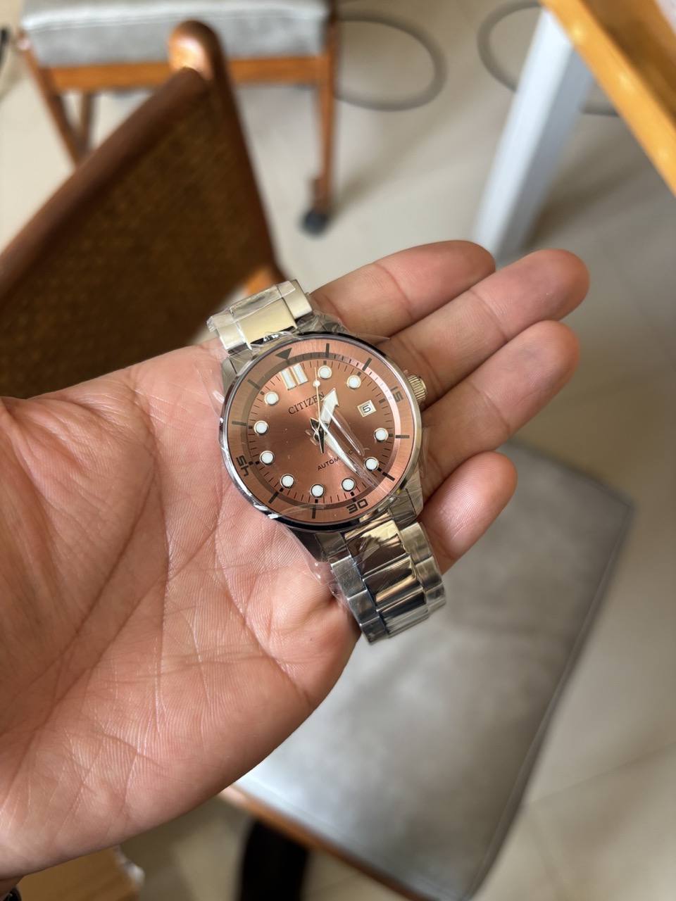 Citizen Automatic Diver-Style - Salmon (NJ0150 Series)