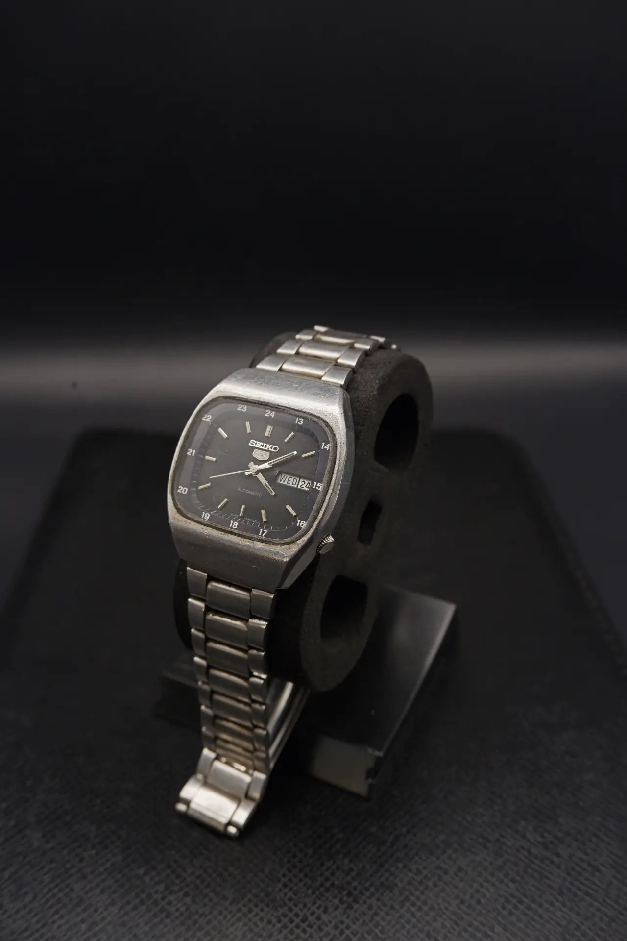 Seiko 5 TV Dial Automatic - Black Dial (6309-5030, 1970s)
