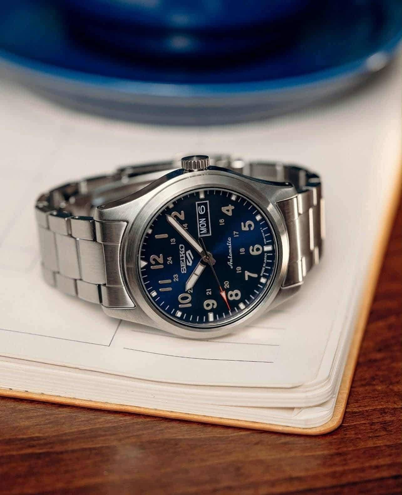 Seiko 5 Sports — Blue Dial Military Automatic