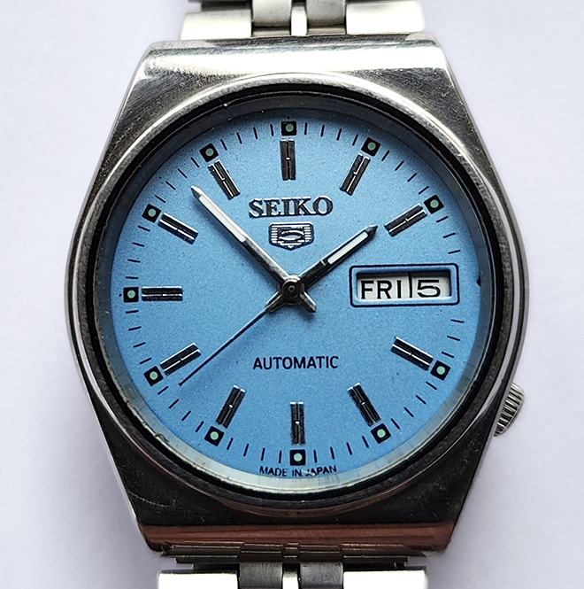 Seiko 5 6319 7110 Baby Blue Dial
