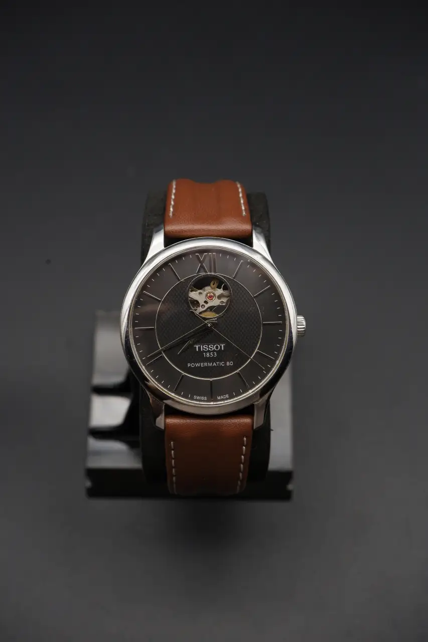 Tissot T-Classic Automatic Open Heart - Black Dial (T063.907.A, 2010s)