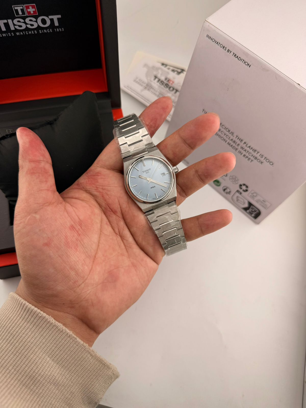 Tissot PRX Quartz 35mm - Ice Blue (T137.210.11.351.00, 2025)
