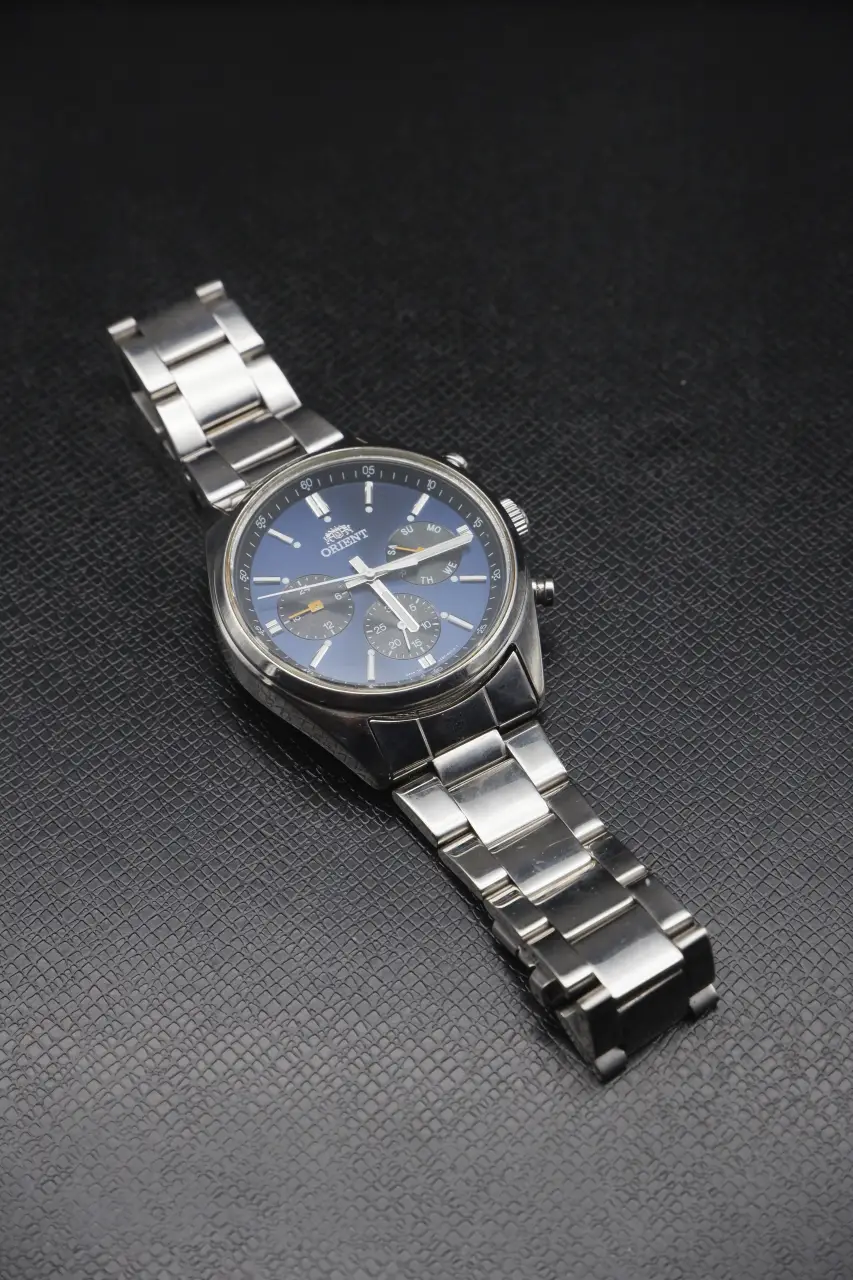 Orient UZ00-C0-B Chronograph - Blue Dial (UZ00-C0-B, 2010s)