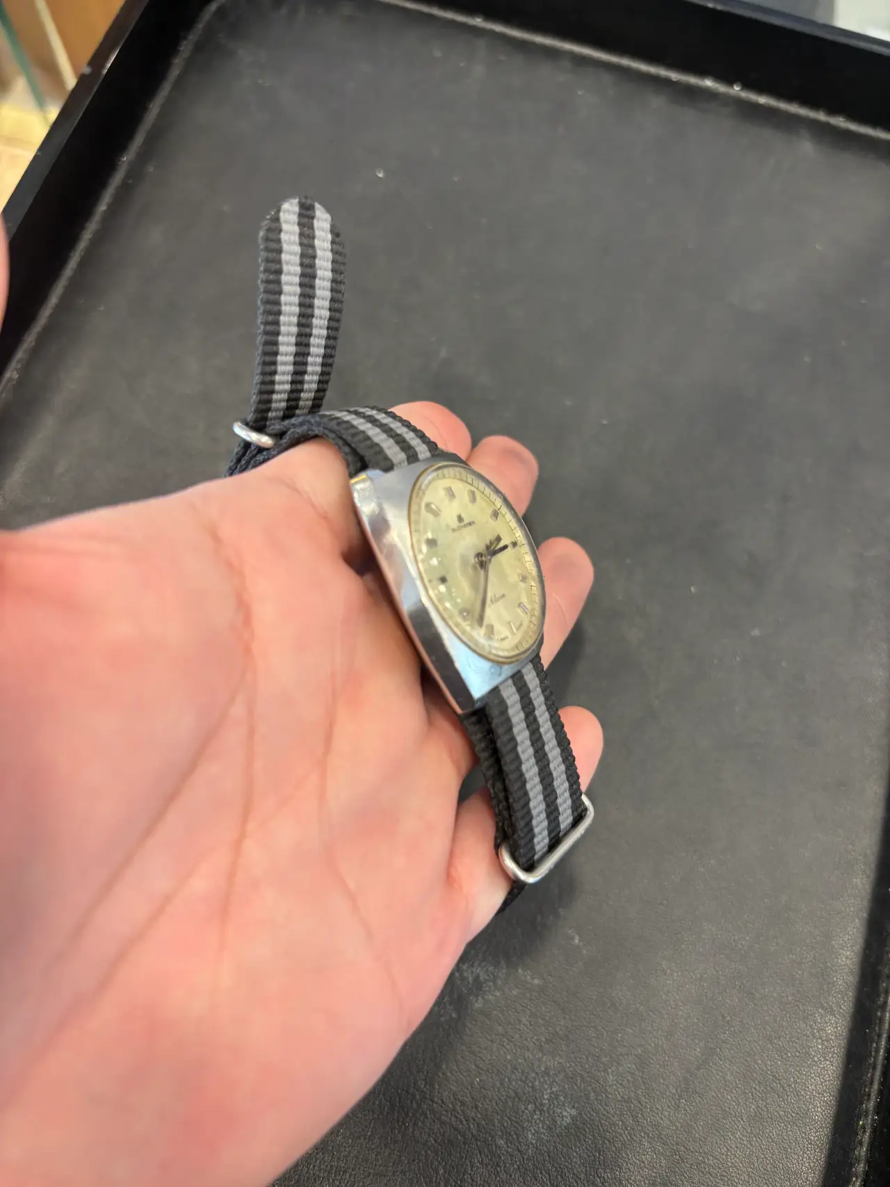 Bucherer Alarm Manual Wind (AS 1475, Late 1960s)