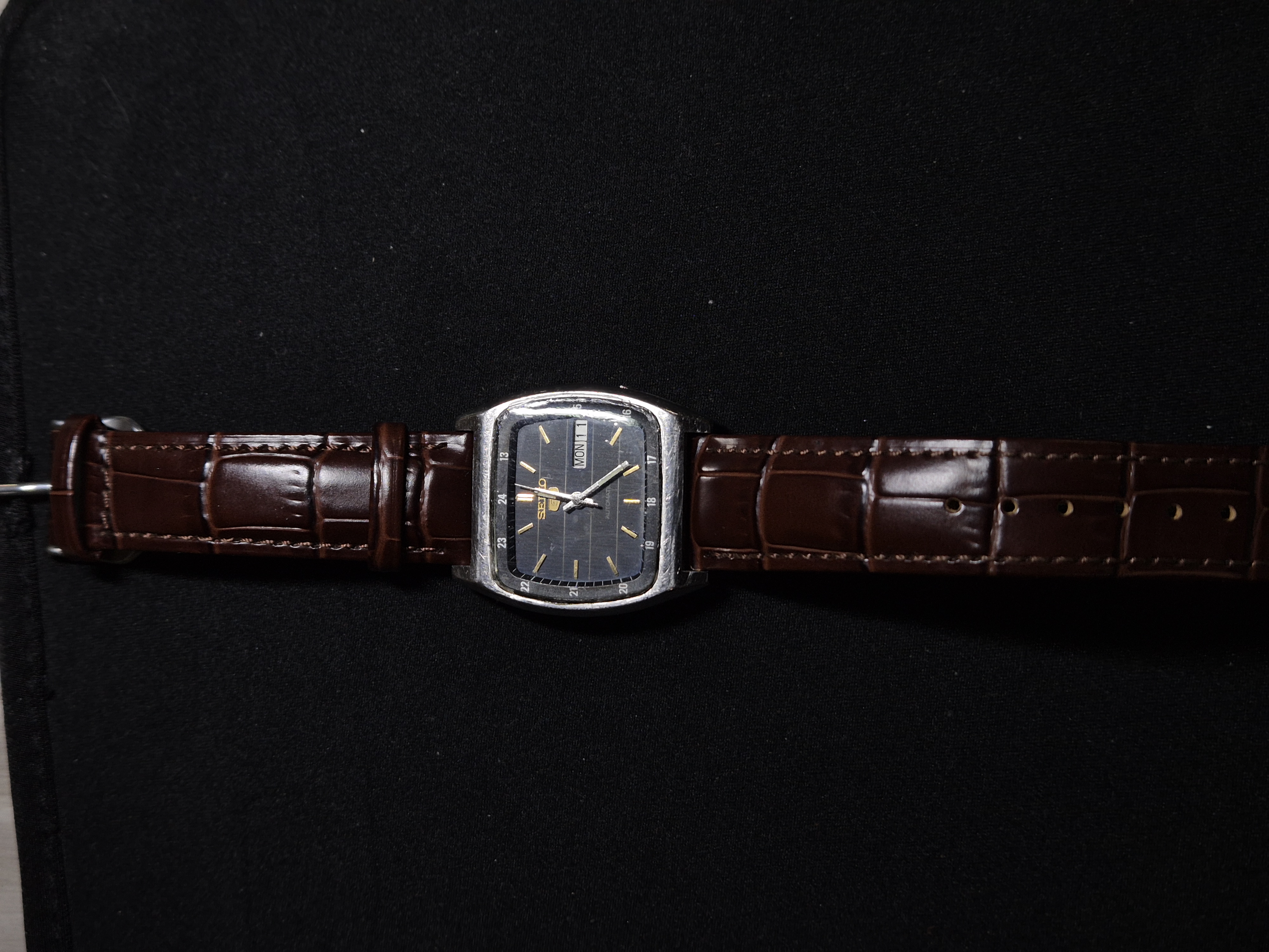 Seiko 5 Automatic “Railway Time” (7009-3161A2, 1980)