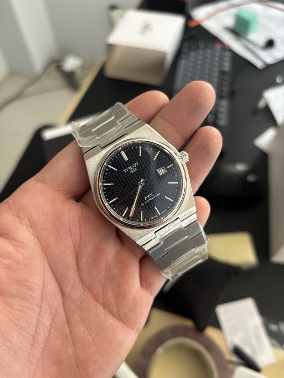 Tissot PRX Powermatic 80 - Black Textured (T137.407.11.051.00)