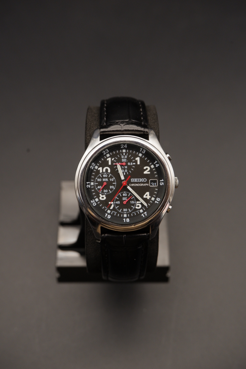 Seiko Chronograph Black Dial (7T92-0CH0)