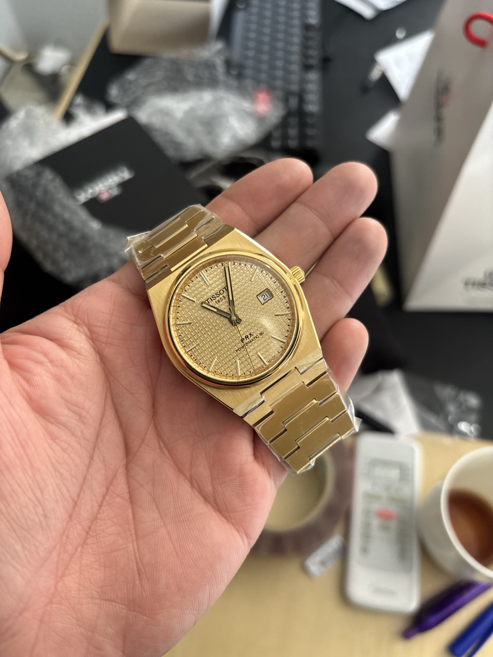 Tissot PRX Powermatic 80 - Full Gold (T137.407.33.021.00)