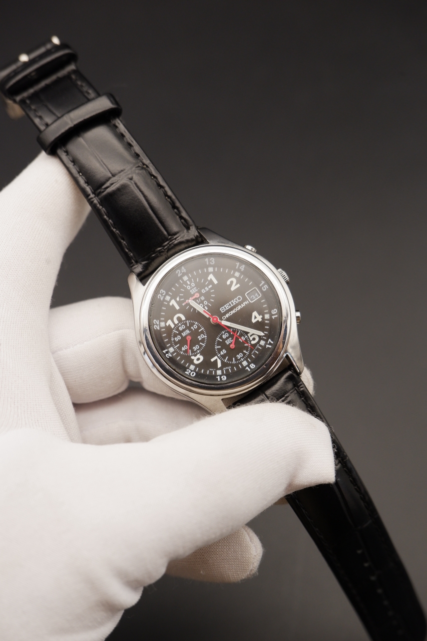 Seiko Chronograph Black Dial (7T92-0CH0)