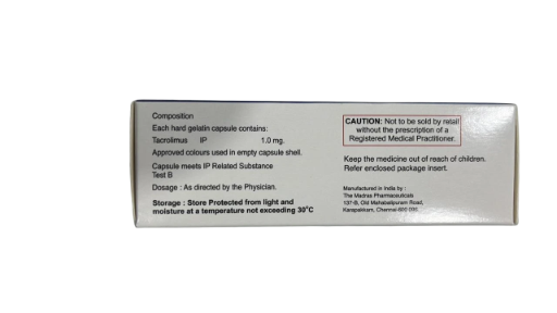Tacrorite 1.0 mg Tacrolimus Capsules