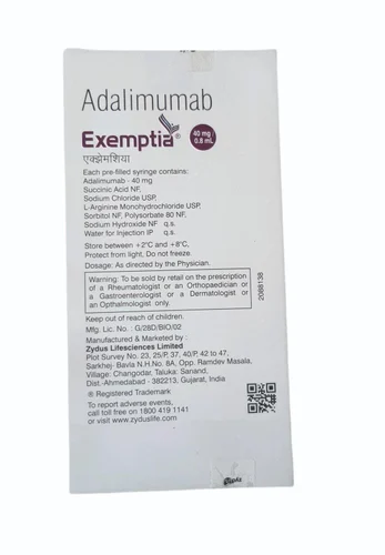 Exemptia 40MG Adalimumab  Injection