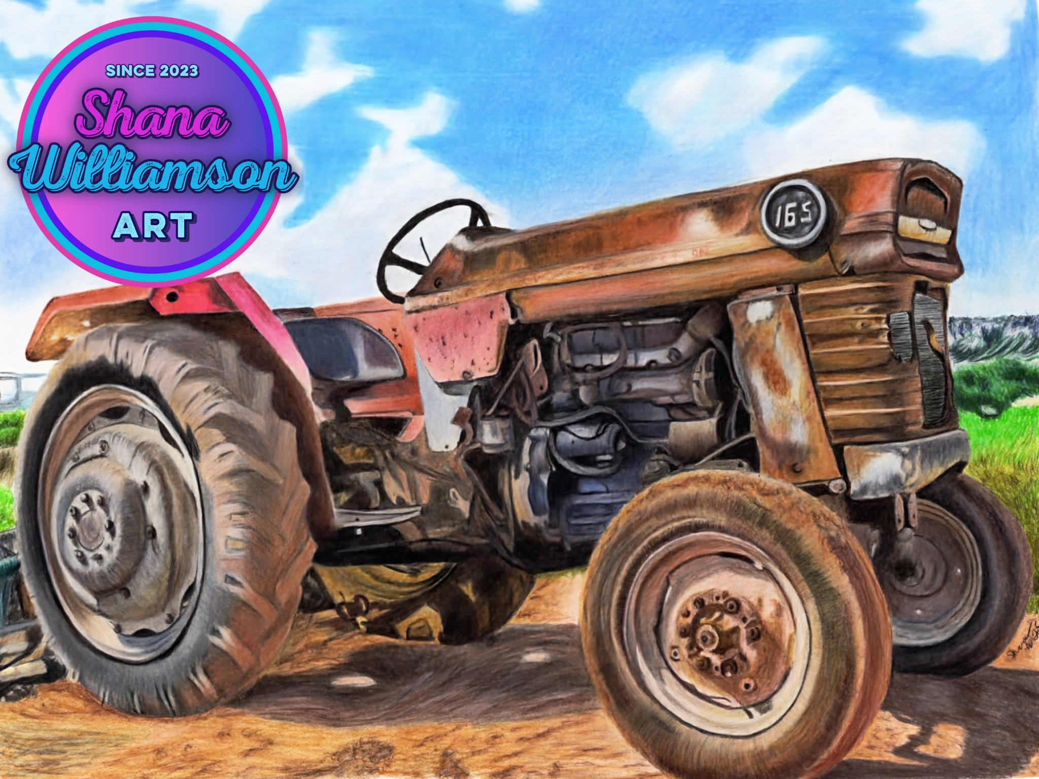 "Farm Life" HOT PRESSED Fine Art Print