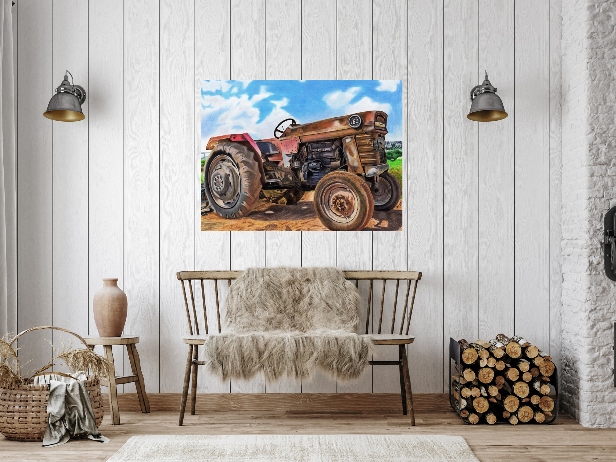 "Farm Life" HOT PRESSED Fine Art Print